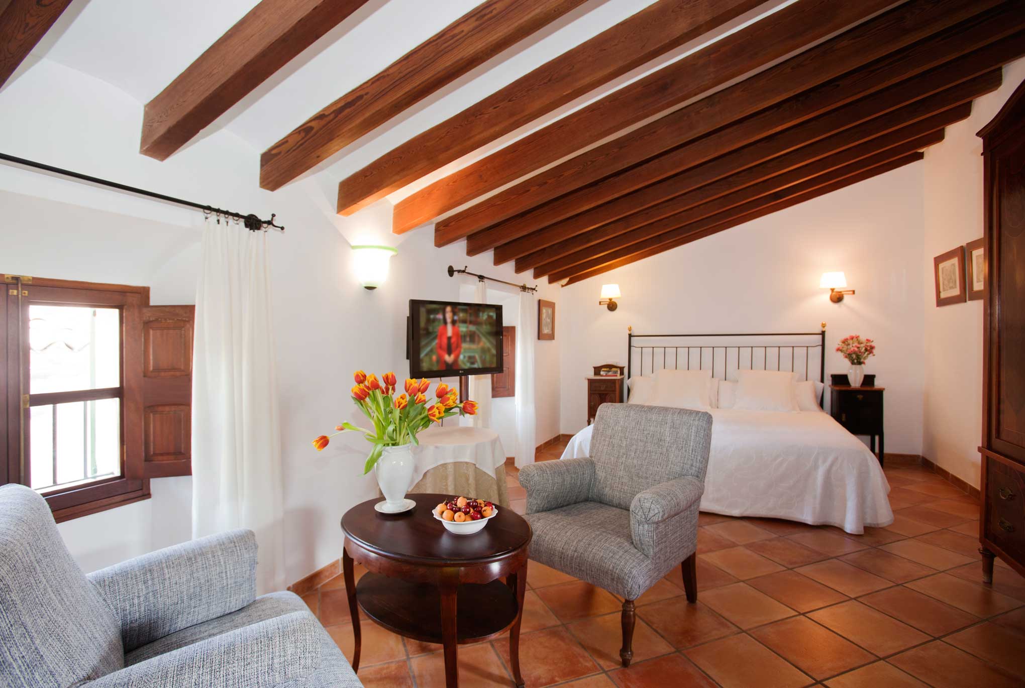Habitación del hotel s'Ardeviu de Sóller