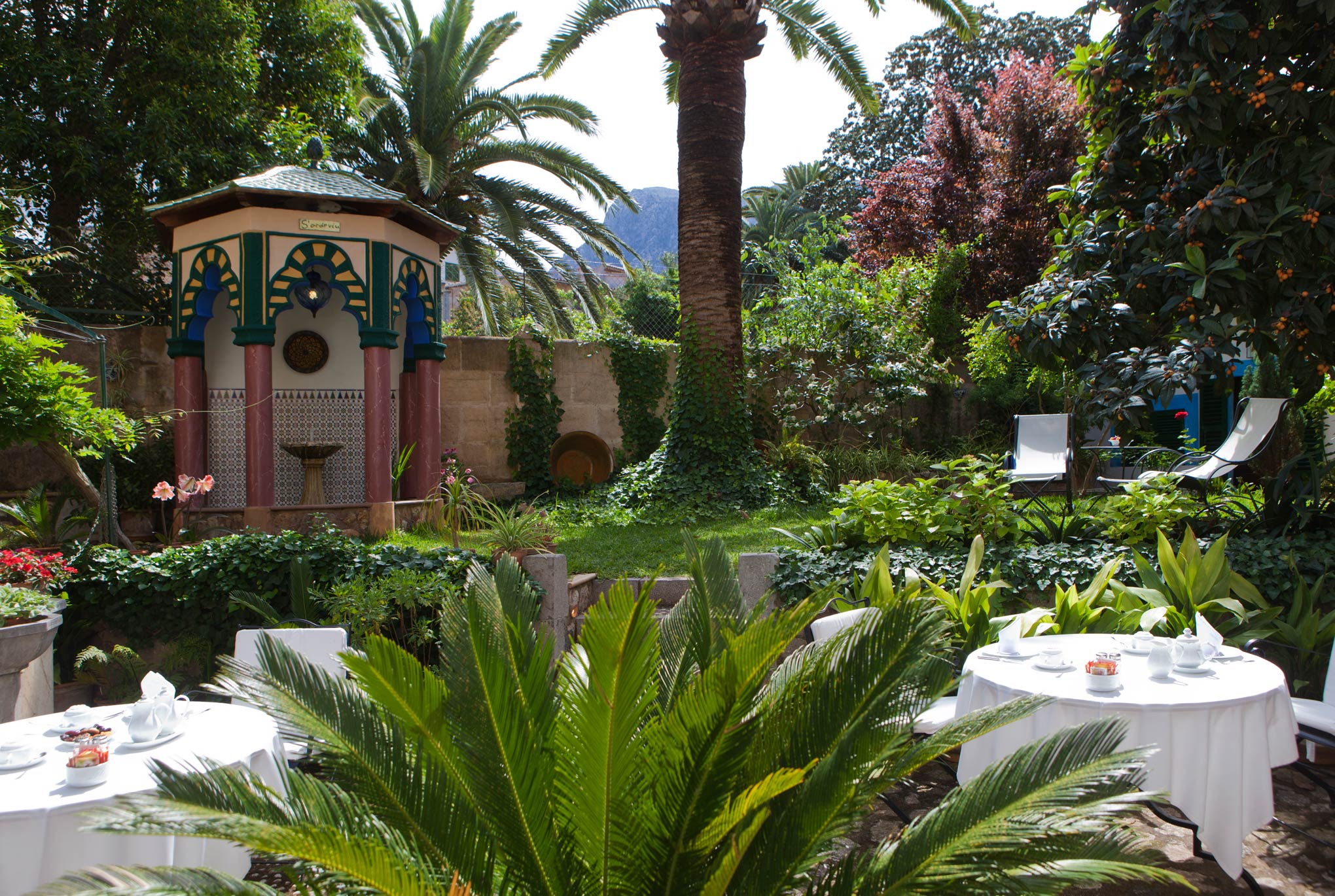 Vistas del jardín de s'Ardeviu en Sóller